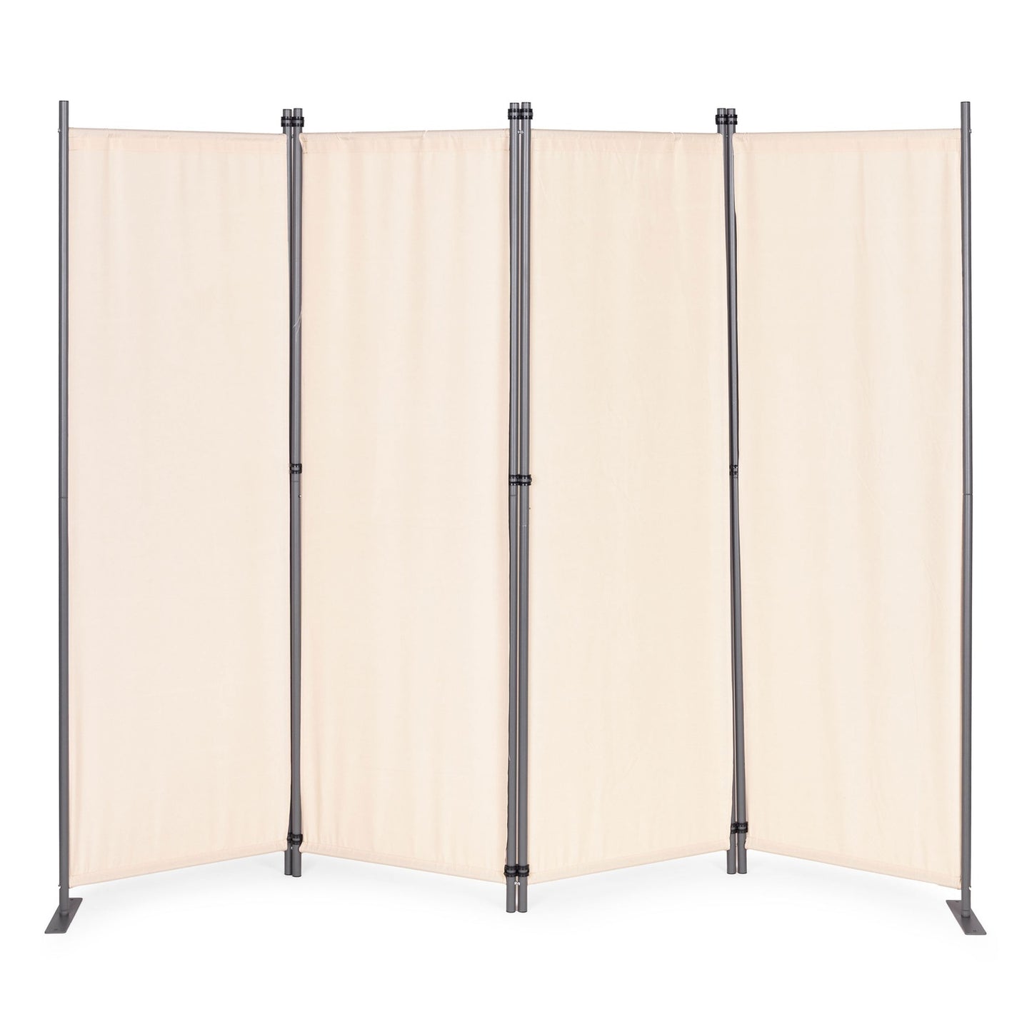 Folding 4-Panel Garden and Room Divider 167x216 cm Beige MultiGarden