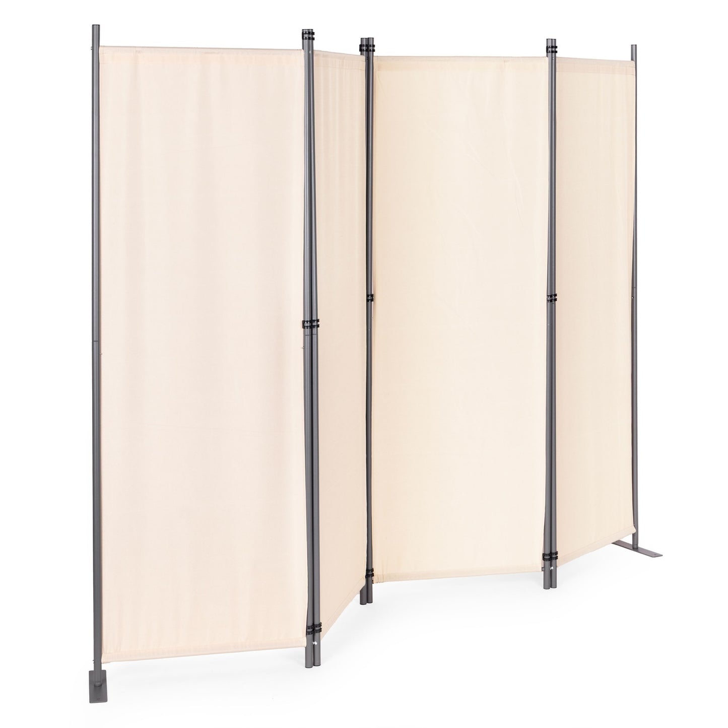 Folding 4-Panel Garden and Room Divider 167x216 cm Beige MultiGarden