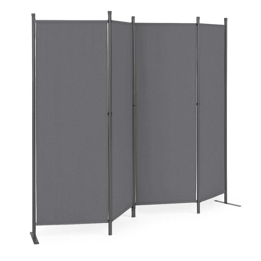 Folding 4-Panel Garden and Room Divider 167x216 cm Grey MultiGarden