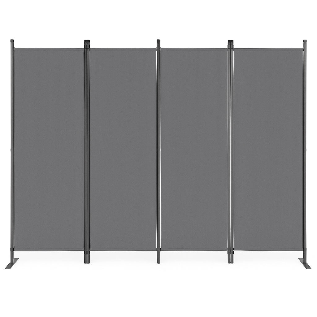 Folding 4-Panel Garden and Room Divider 167x216 cm Grey MultiGarden