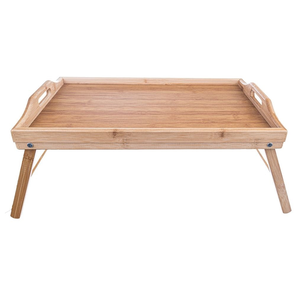 Folding Bamboo Breakfast Table