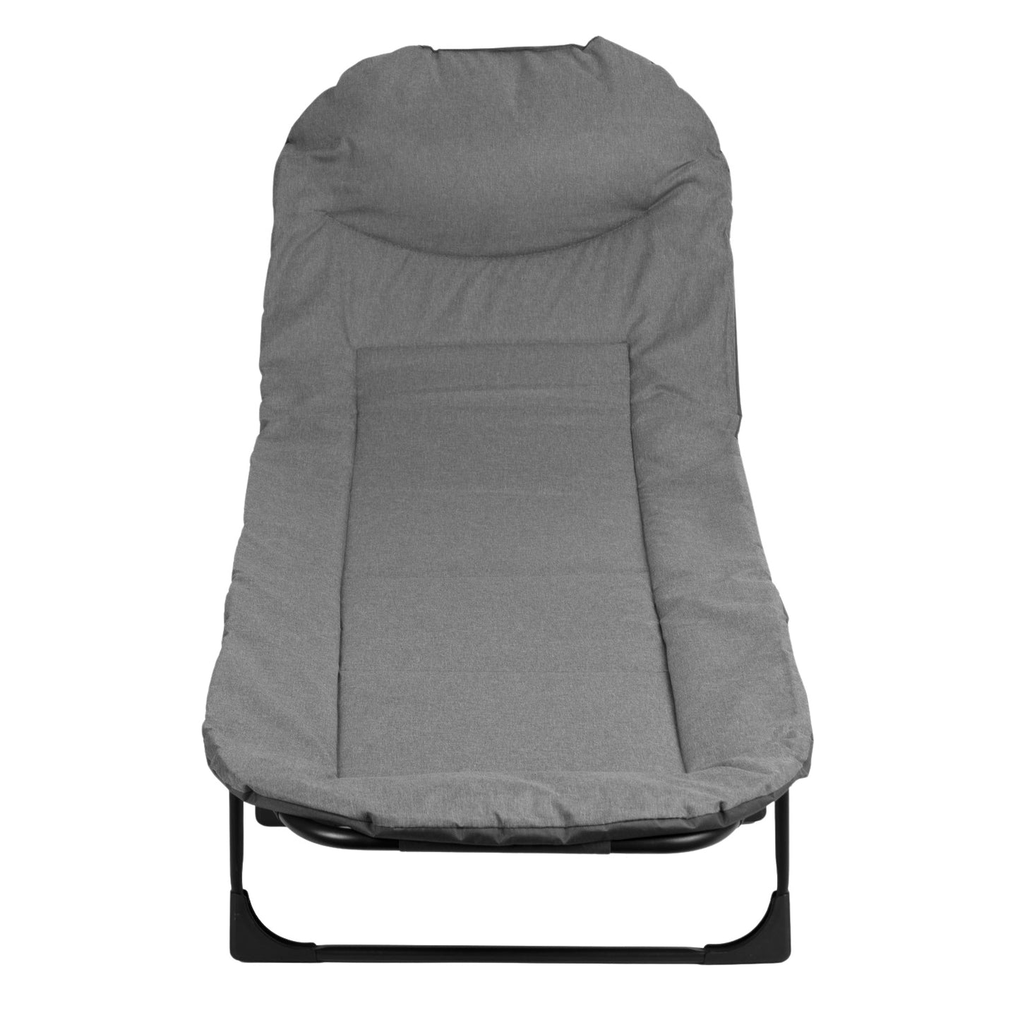Folding Camping Cot 200x65 cm, Adjustable Headrest
