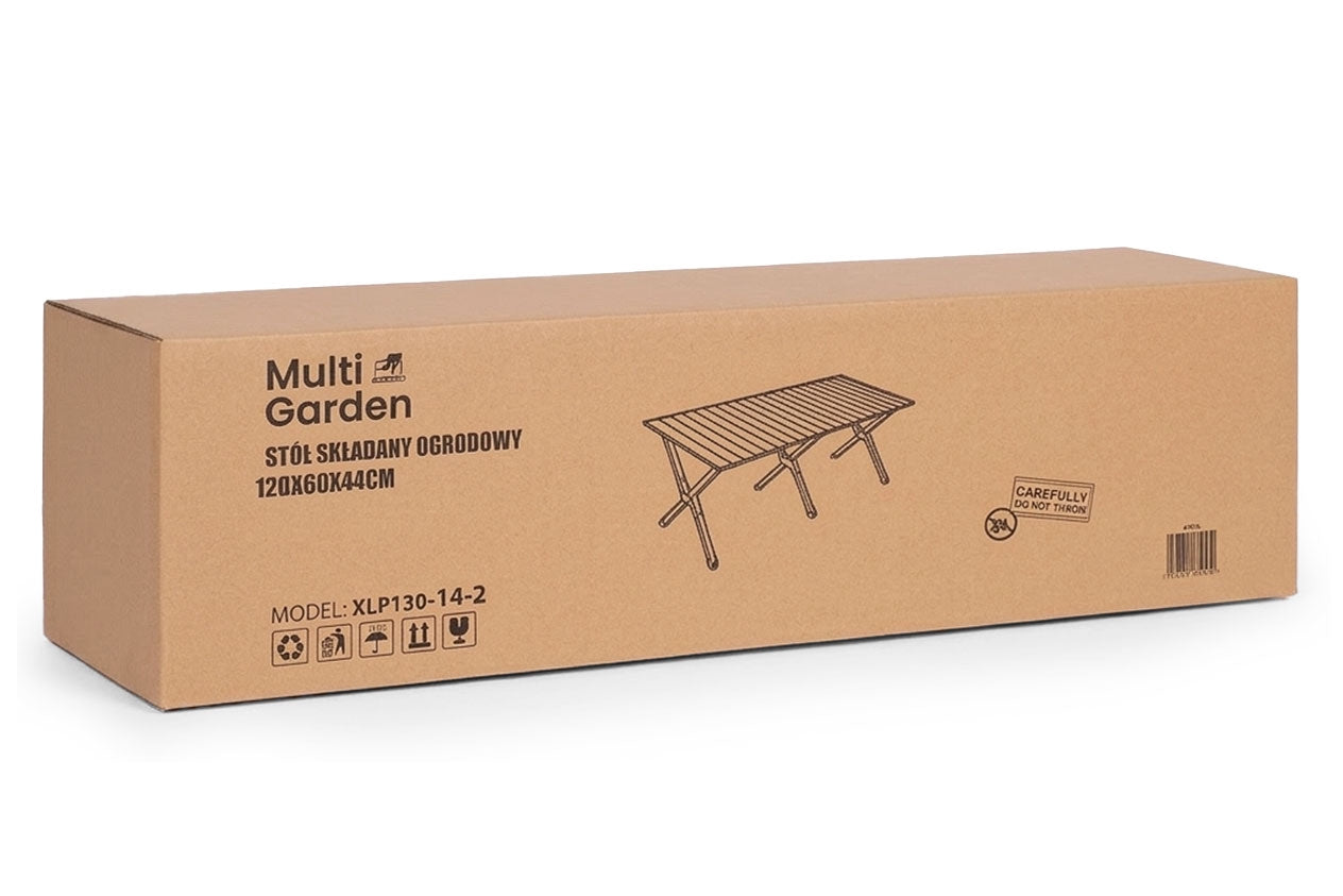 Folding Camping Table 120x60 cm with Carry Bag