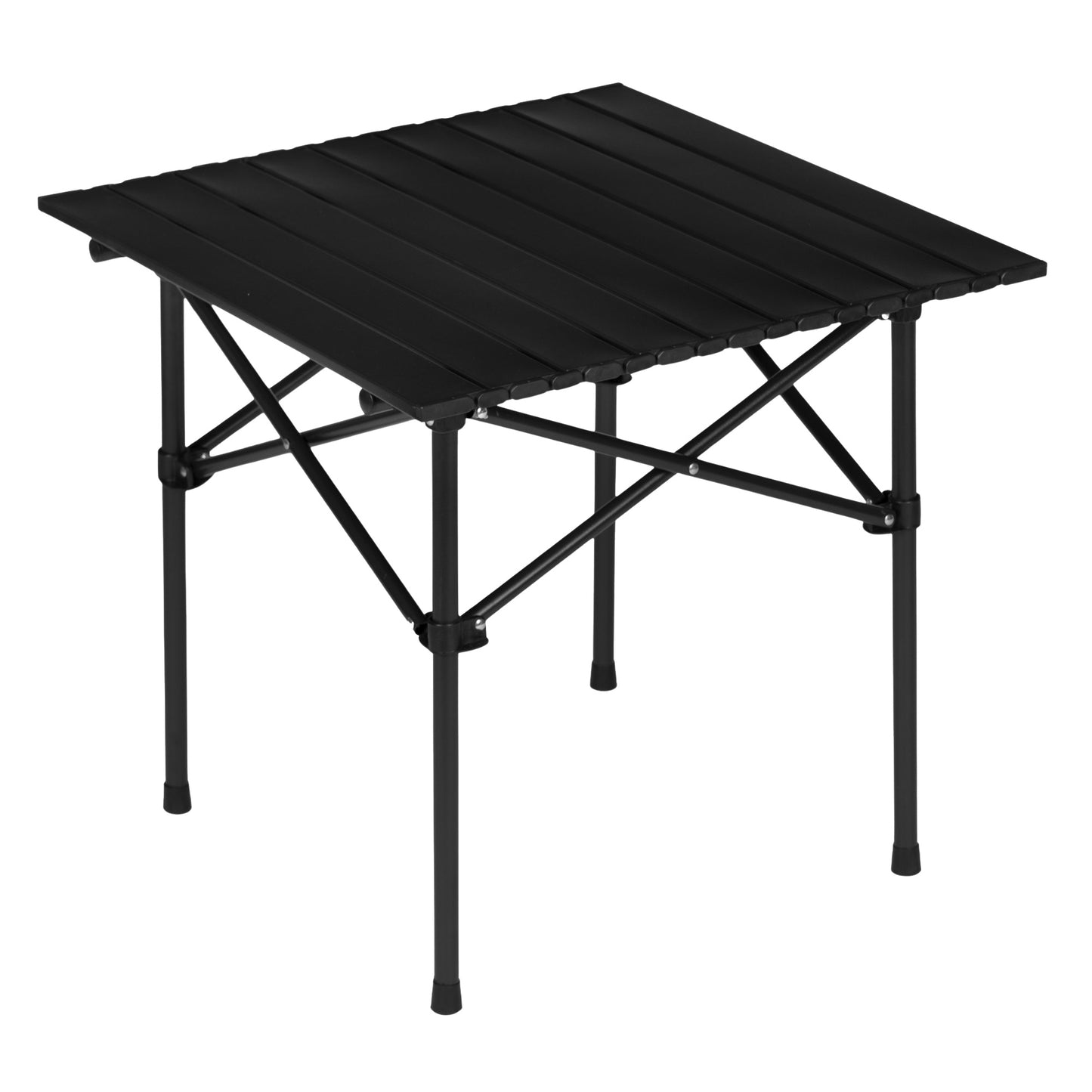 Folding Camping Table 53x55 cm, Carbon Steel, Black