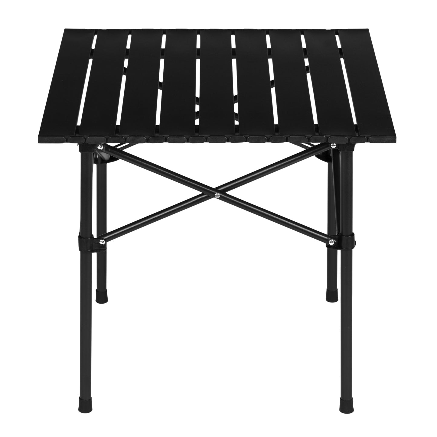 Folding Camping Table 53x55 cm, Carbon Steel, Black
