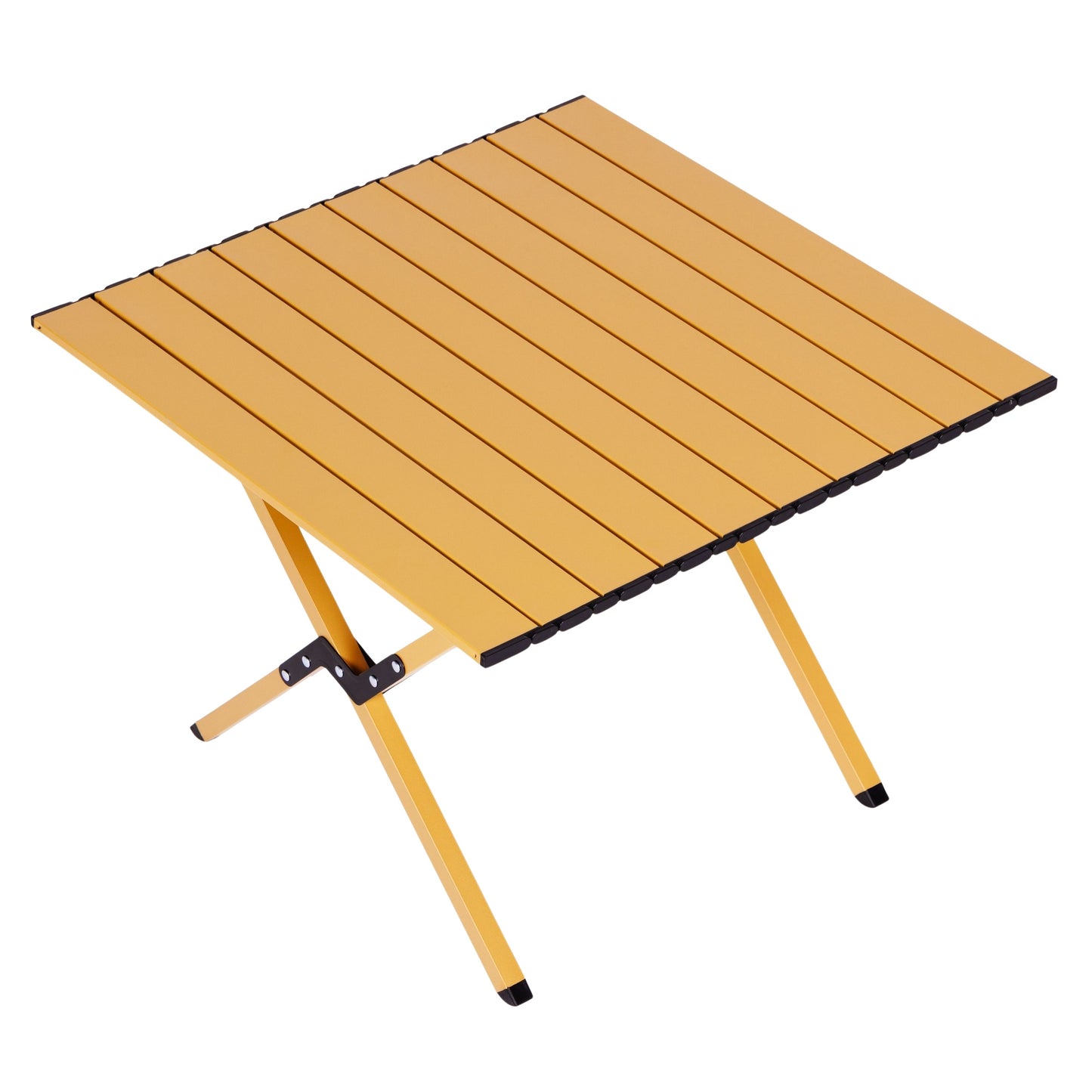 Folding Camping Table 60x60 cm with Bag, Carbon Steel