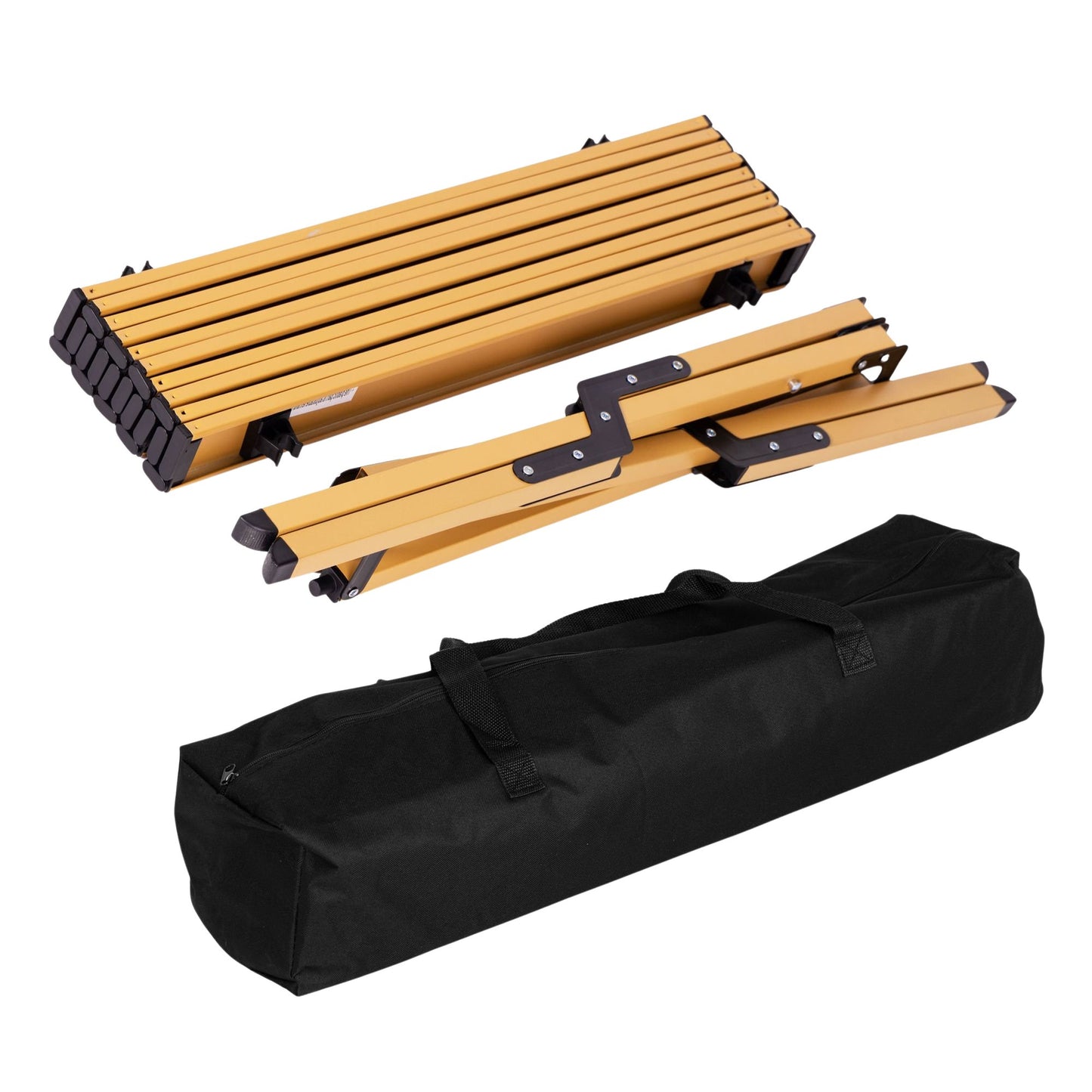 Folding Camping Table 60x60 cm with Bag, Carbon Steel