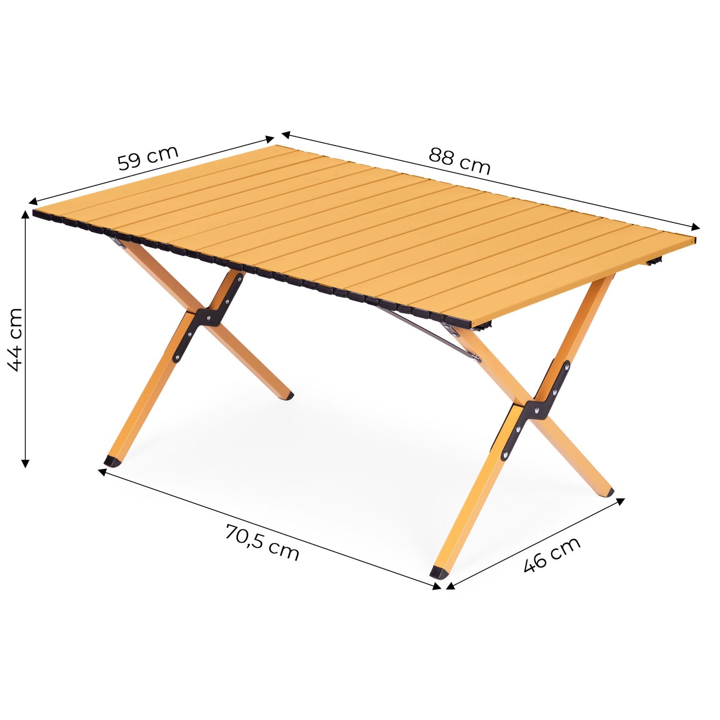 Folding Camping Table 90x60 cm with Carrying Bag