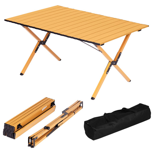 Folding Camping Table 90x60 cm with Carrying Bag