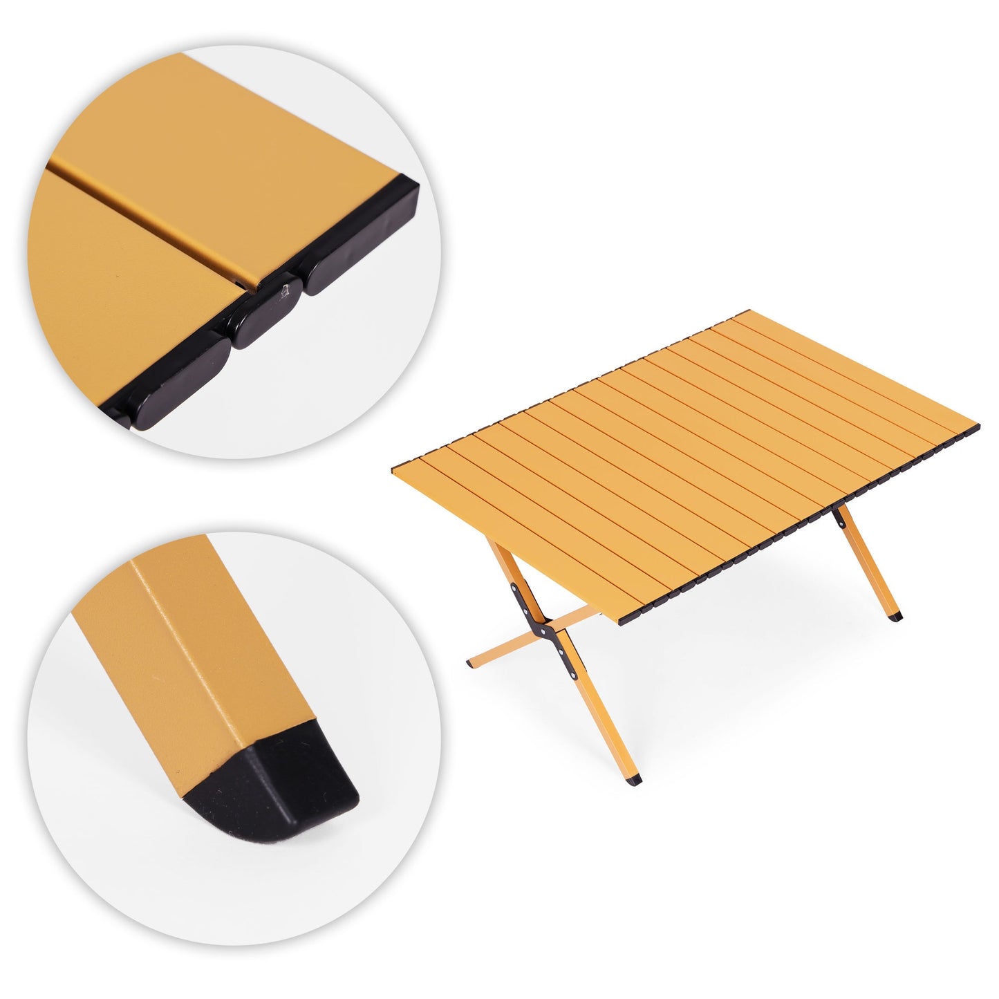 Folding Camping Table 90x60 cm with Carrying Bag