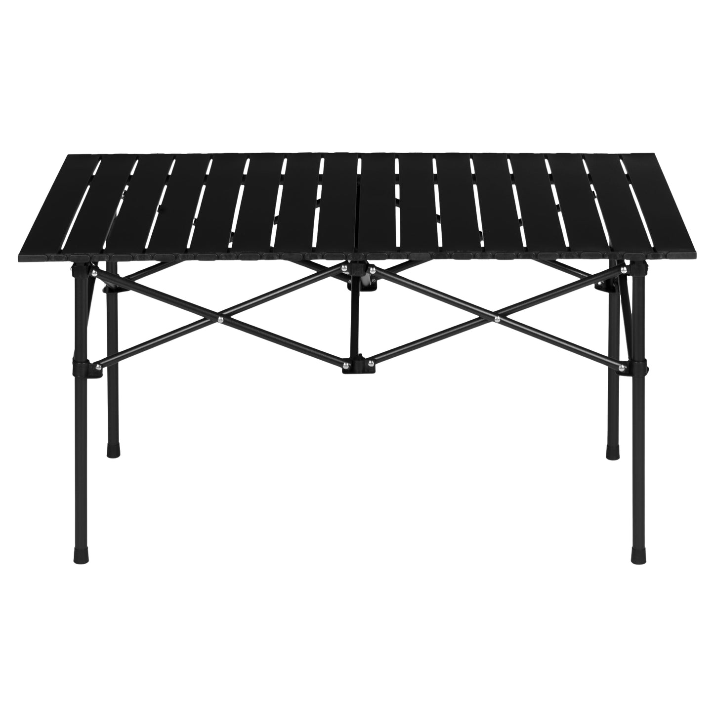 Folding Camping Table 95x55 cm with Carry Bag, Black