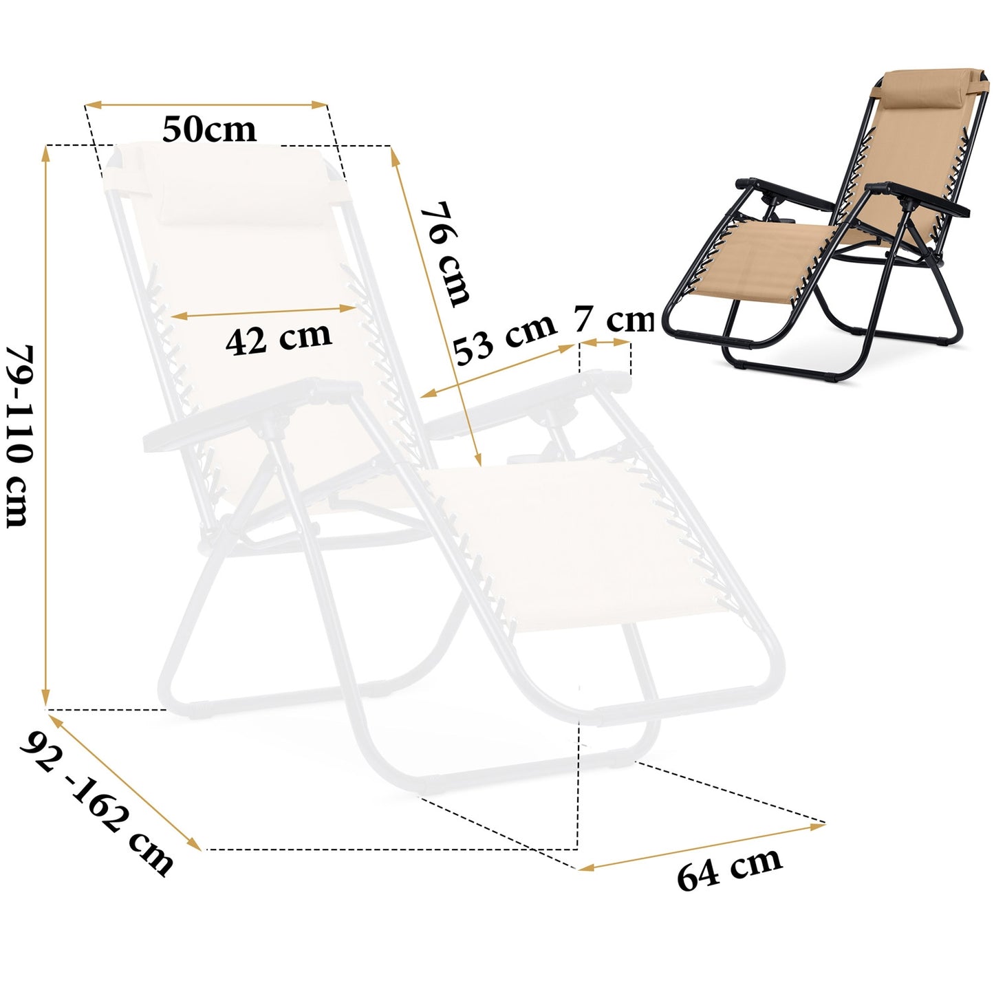 Folding Garden Chair Sofotel ChillWell - Set of 2