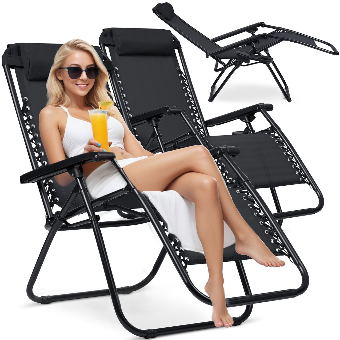 Folding Garden Chairs Sofotel ChillWell Set of 2