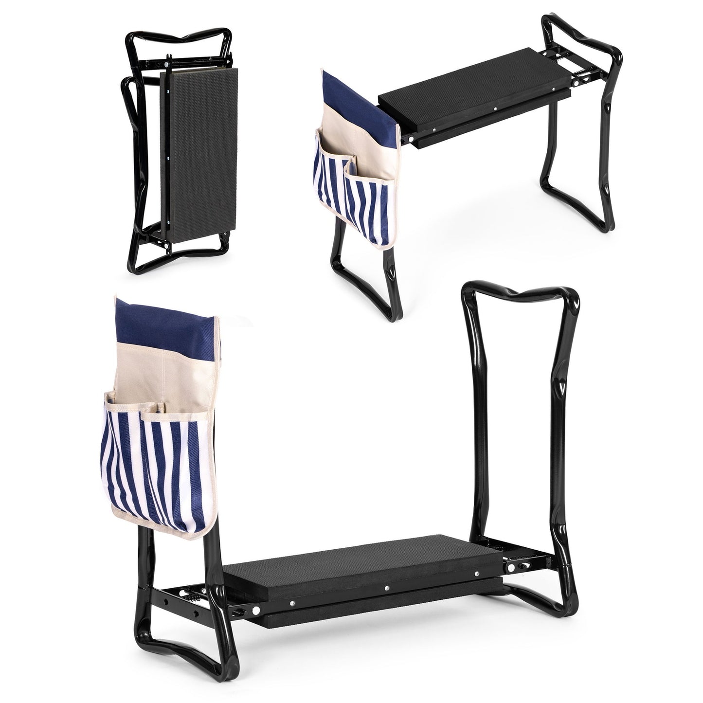 Folding Garden Kneeler and Seat 2-in-1 - Blue