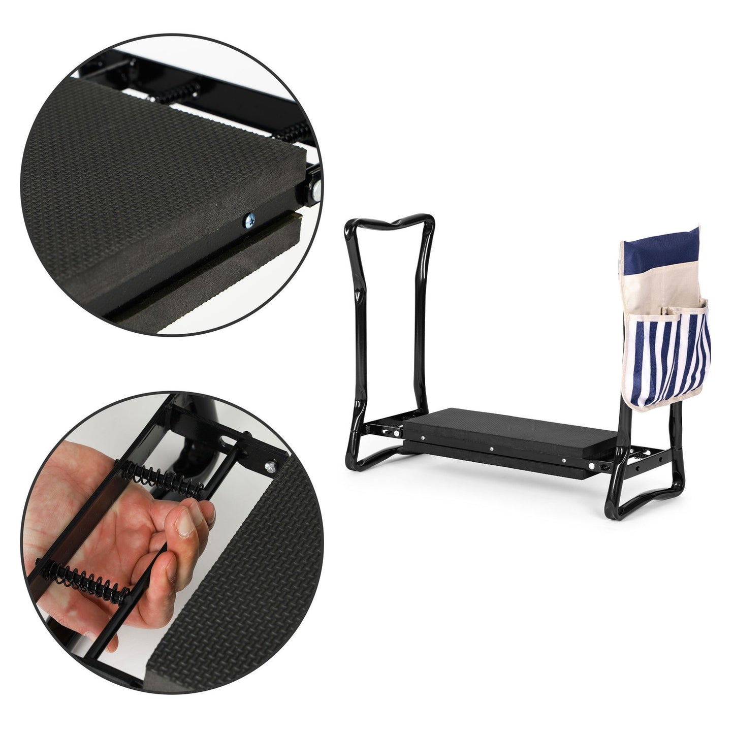 Folding Garden Kneeler and Seat 2-in-1 - Blue