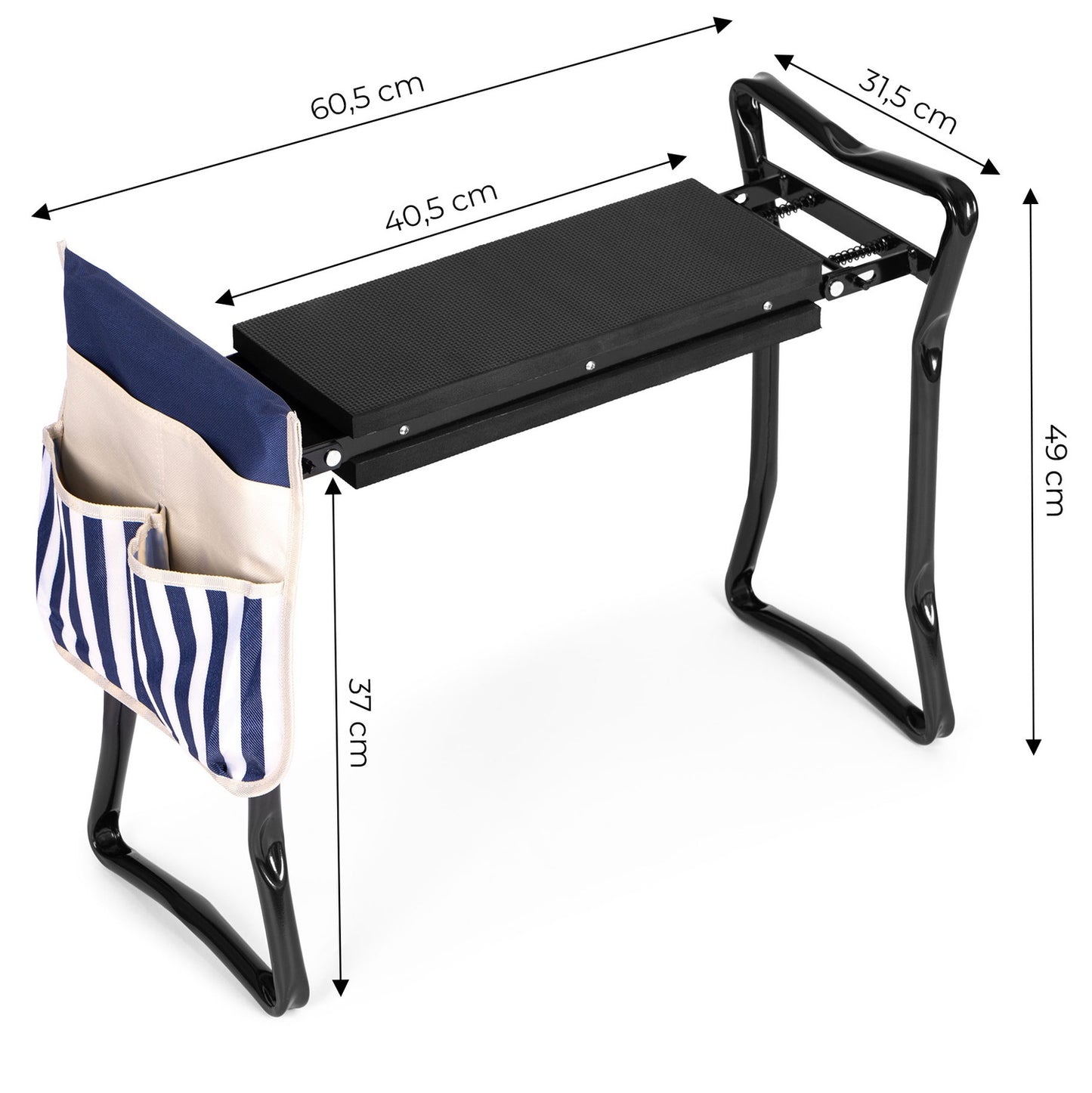 Folding Garden Kneeler and Seat 2-in-1 - Blue