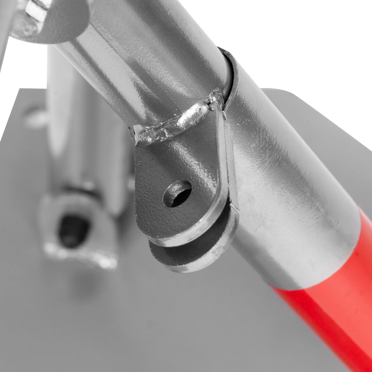 Folding Iron Parking Lock with Padlock, Reflective Stripes