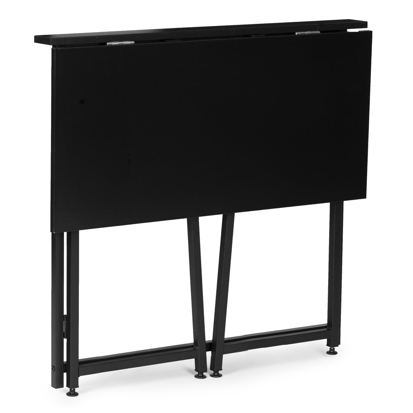 Folding Laptop Desk, 80x45 cm, Black MDF, Space-Saving