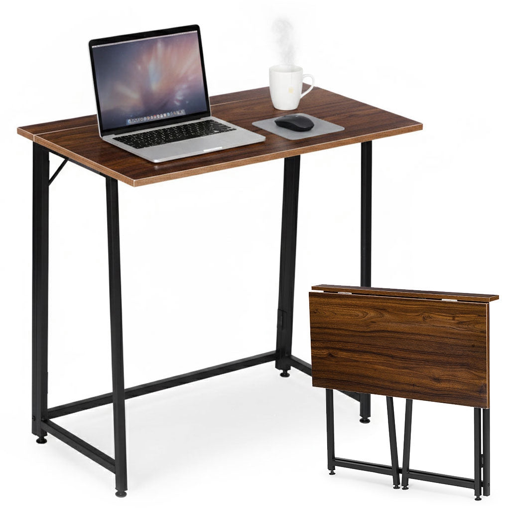 Folding Laptop Desk, 80x45 cm, Loft Style, MDF & Metal