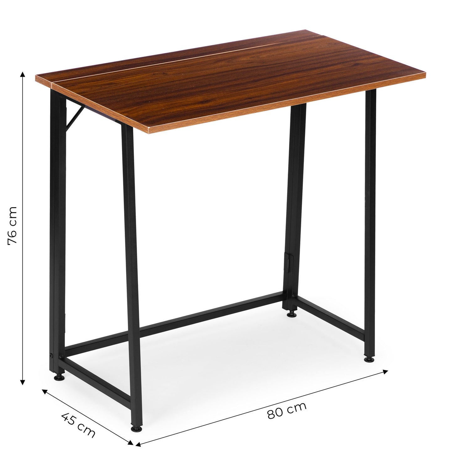 Folding Laptop Desk, 80x45 cm, Loft Style, MDF & Metal