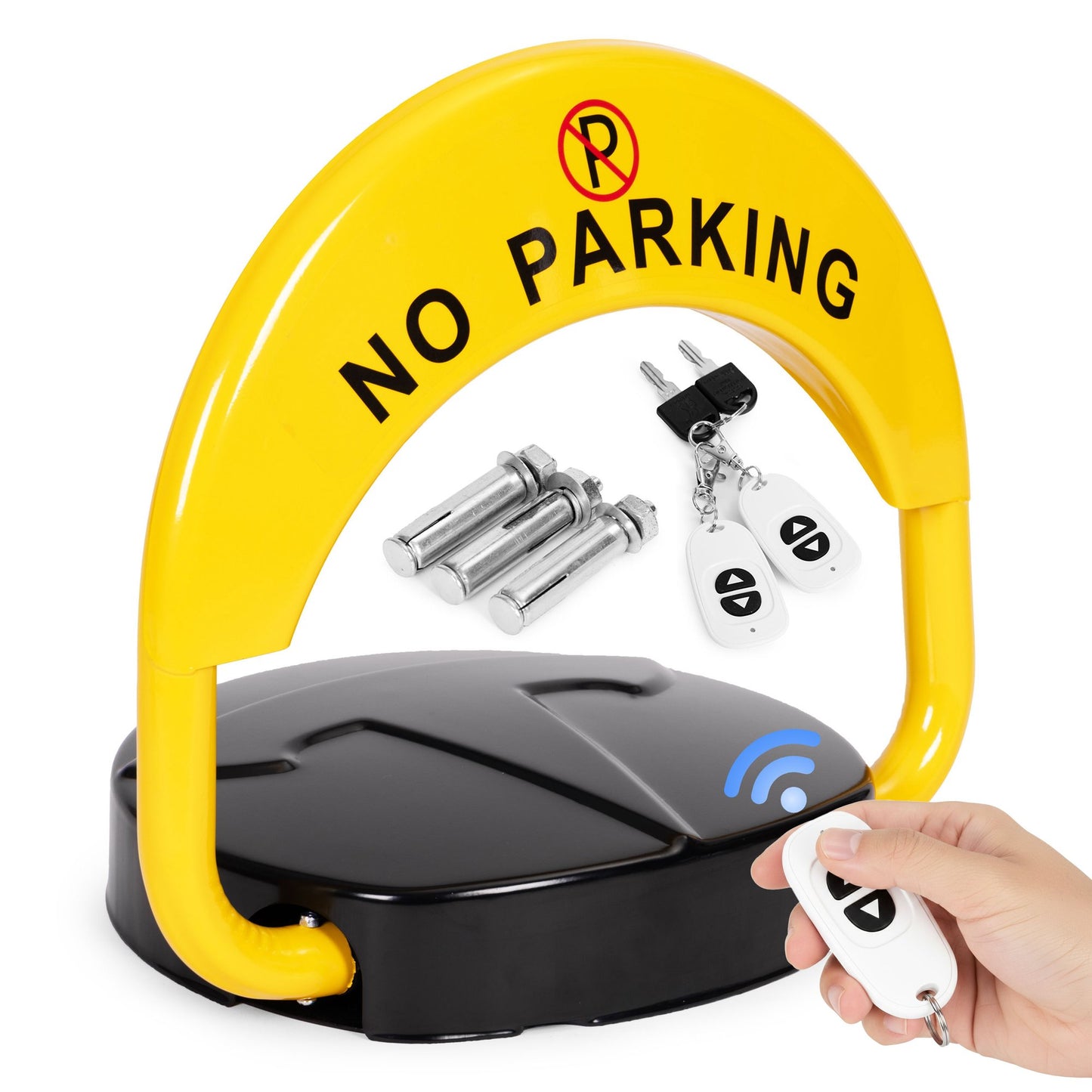 Folding Parking Lock with Remote, Alarm, Waterproof