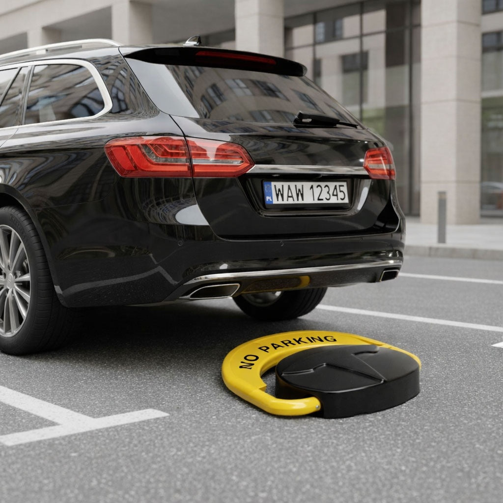 Folding Parking Lock with Remote, Alarm, Waterproof