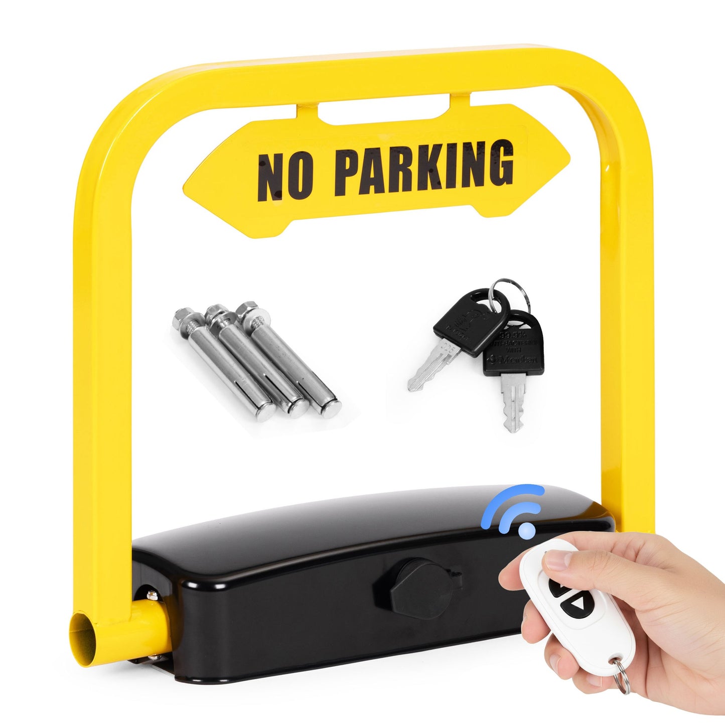 Folding Parking Lock with Remote, Alarm, Waterproof