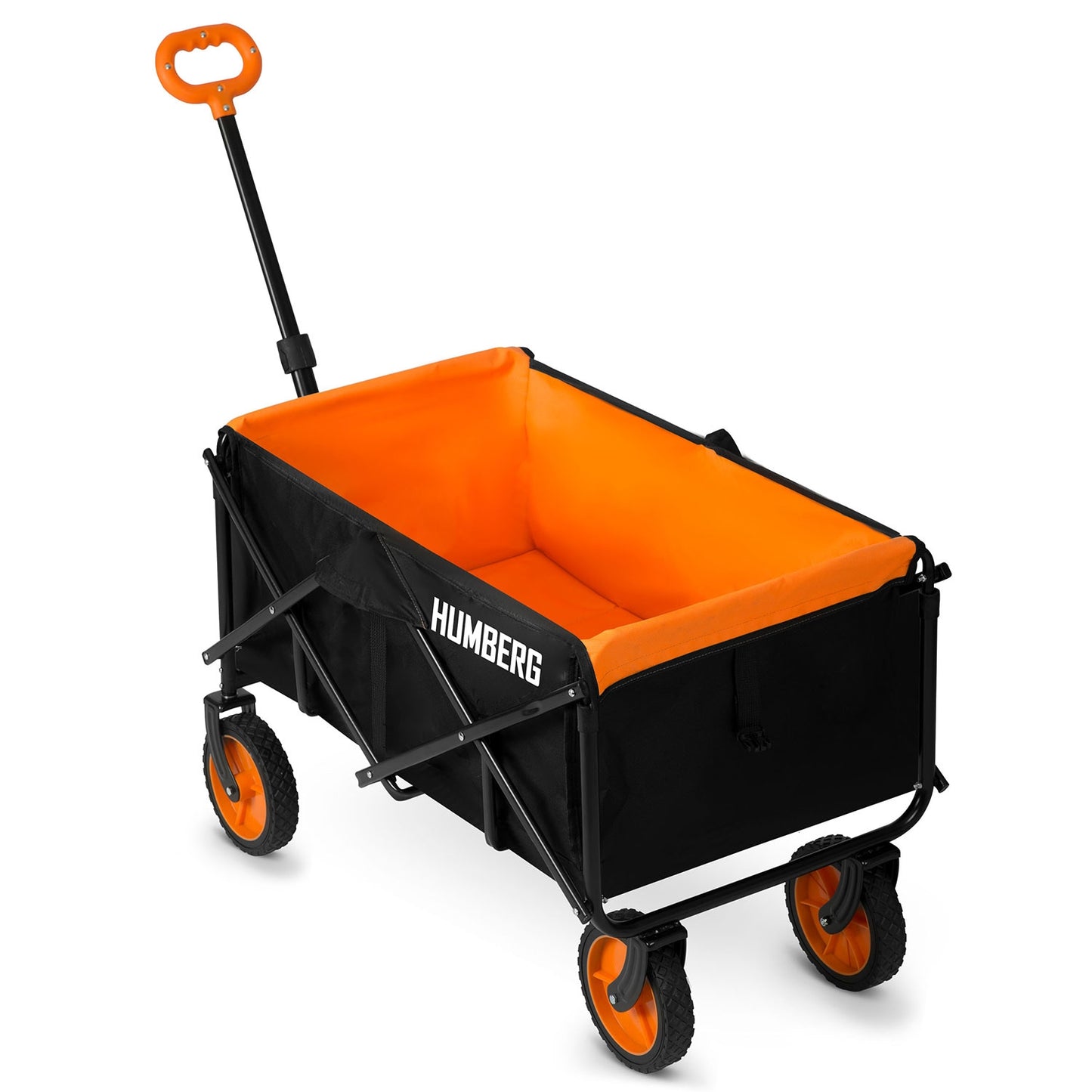 Folding Transport Cart with Mesh, 100L Capacity