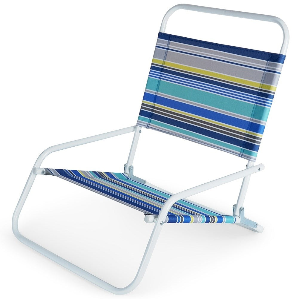 Folding beach chair for easy transport and relaxation