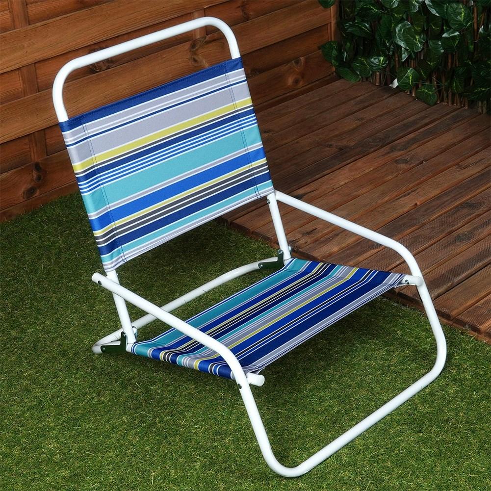 Folding beach chair for easy transport and relaxation