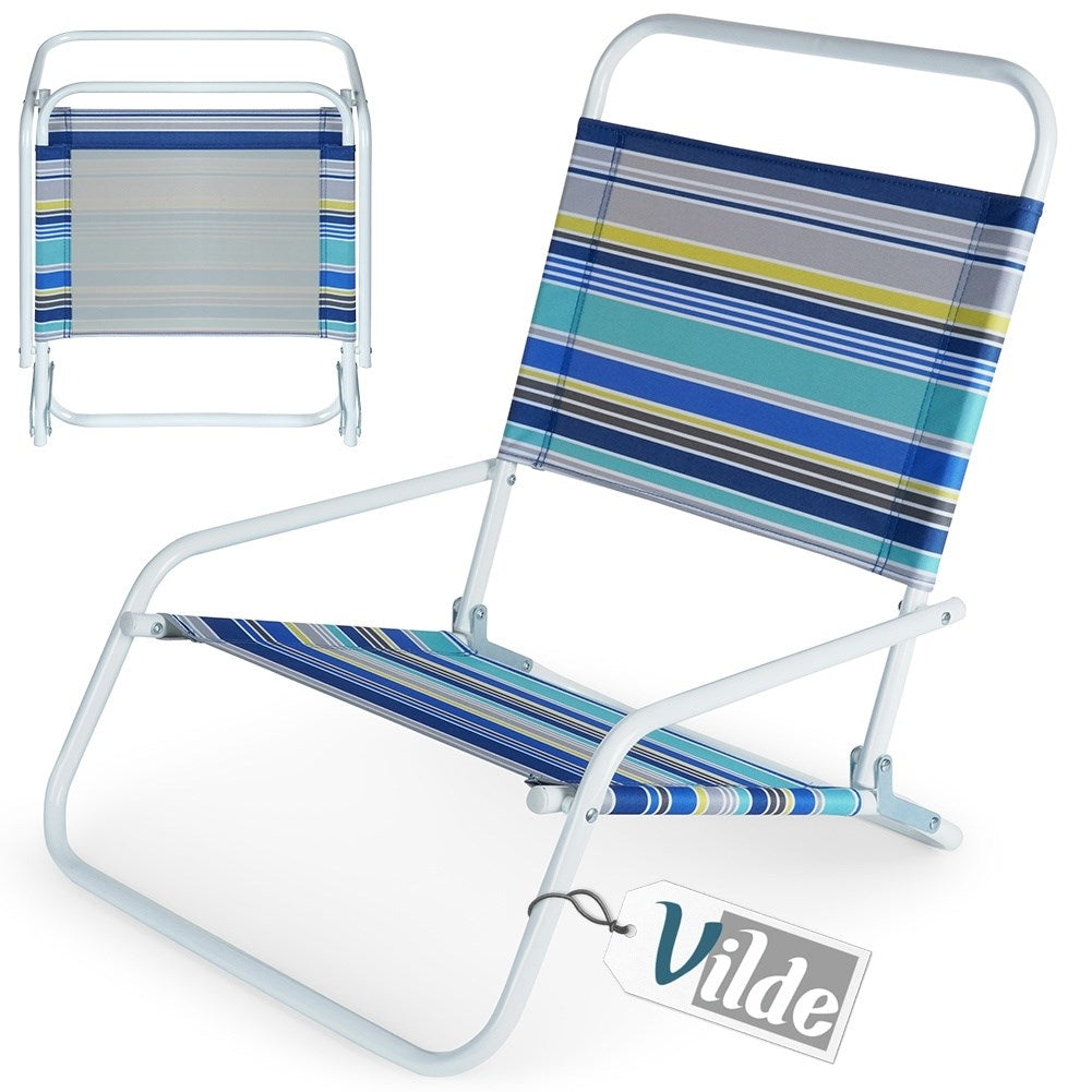 Folding beach chair for easy transport and relaxation