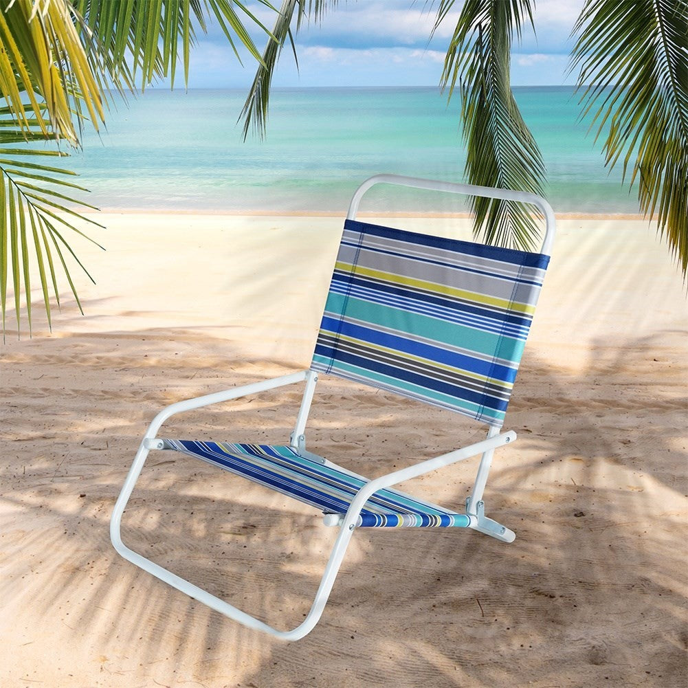 Folding beach chair for easy transport and relaxation