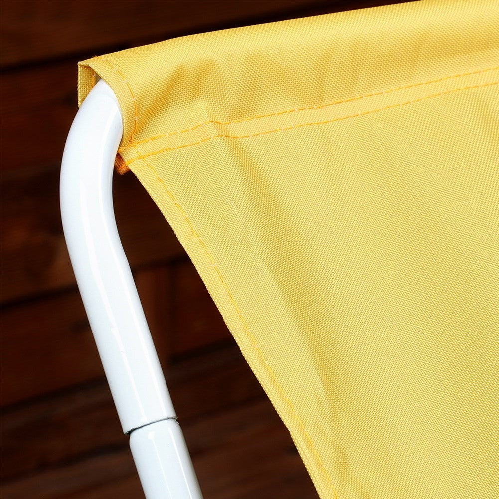 Folding beach chair with metal frame and carry bag