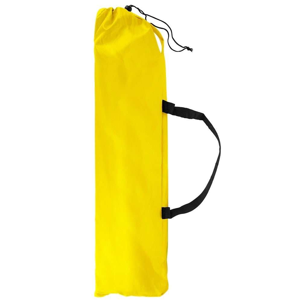 Folding beach chair with metal frame and carry bag