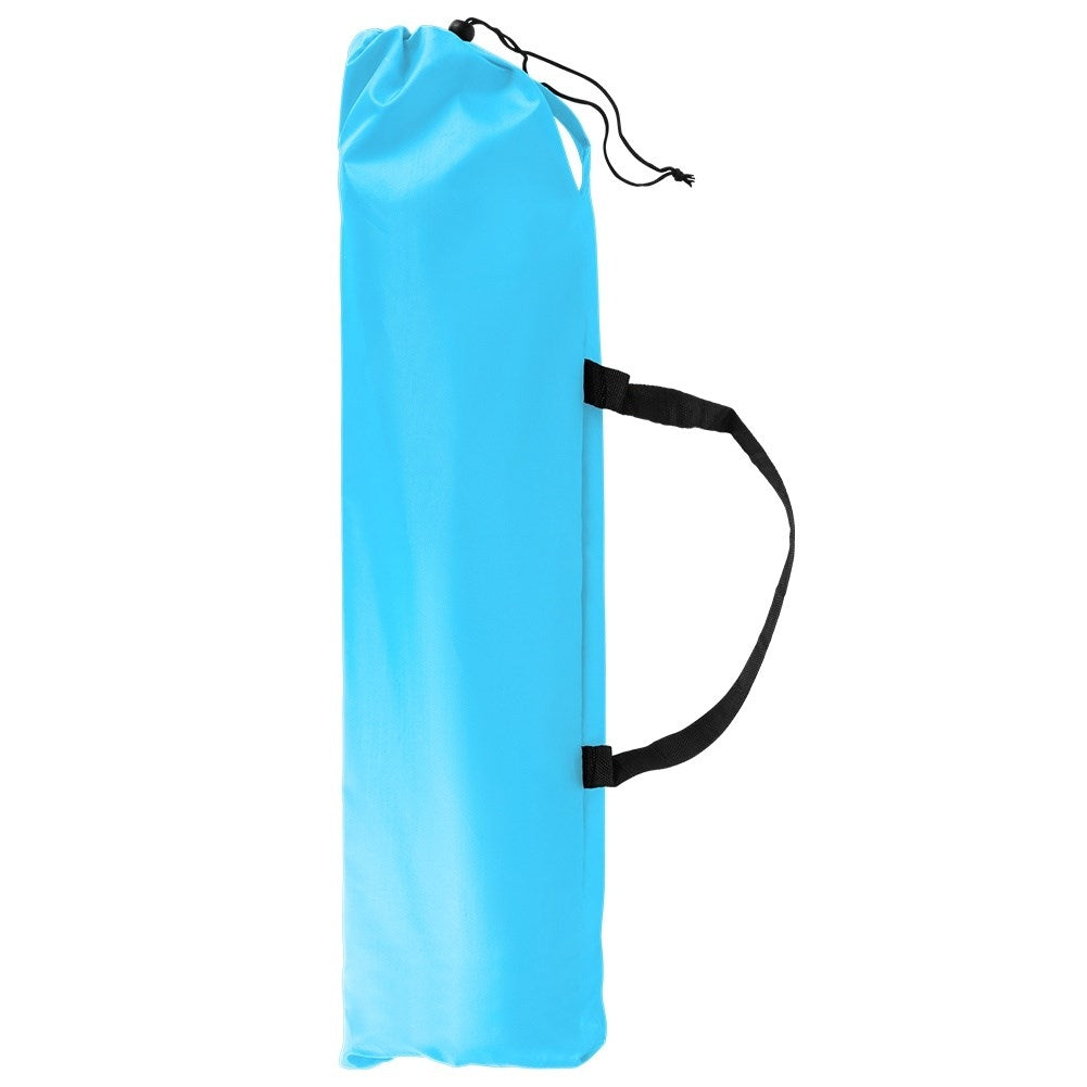 Folding beach chair with metal frame and carry bag