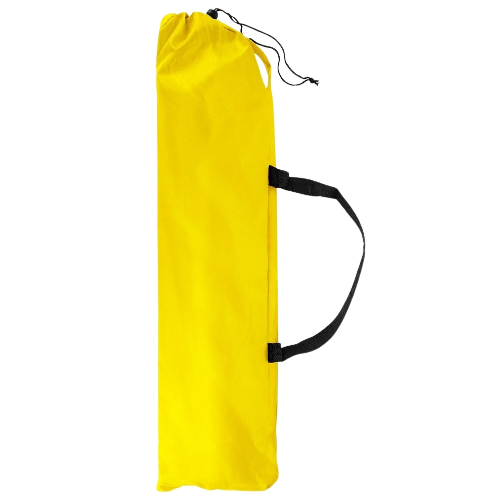 Folding beach chair with metal frame and carry bag