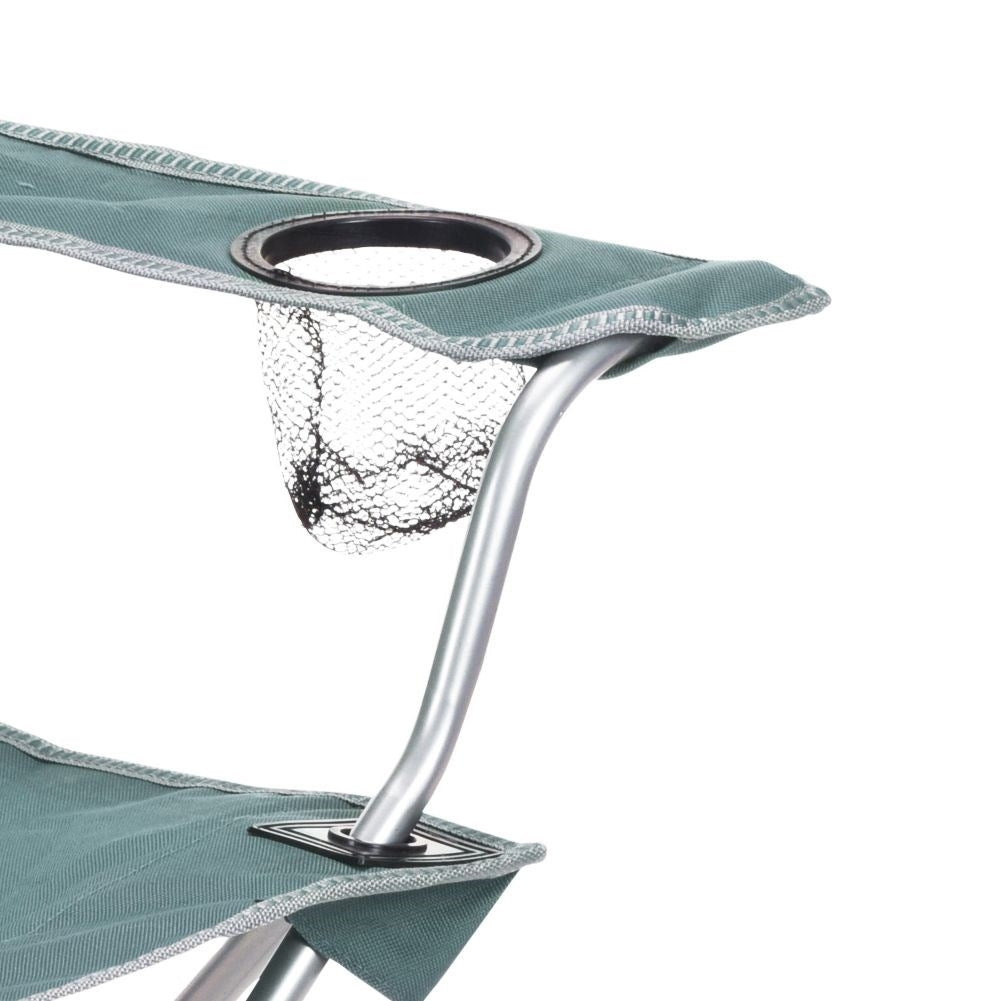 Folding camping chair for beach and fishing, durable metal frame