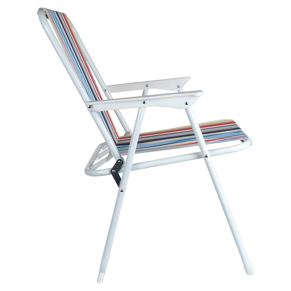 Folding camping chair for beach and fishing, sturdy and comfortable