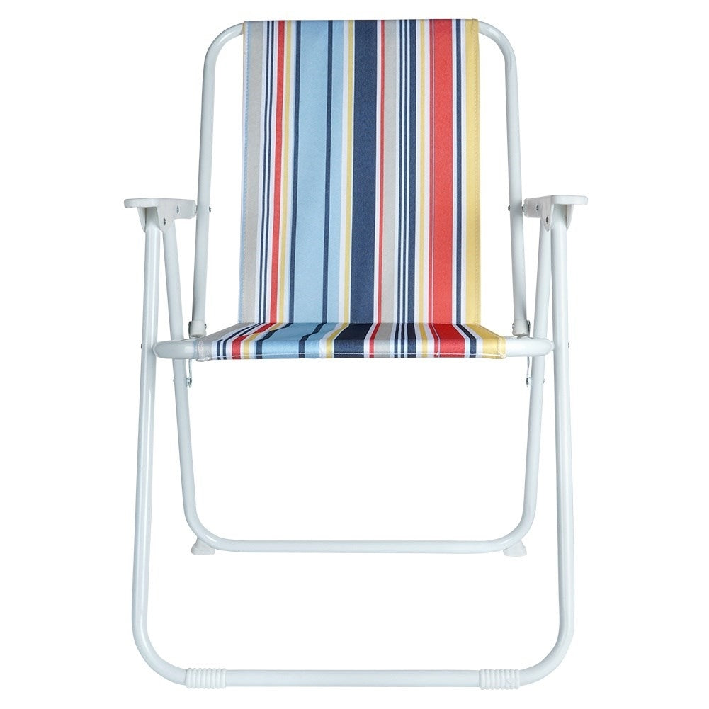 Folding camping chair for beach and fishing, sturdy and comfortable