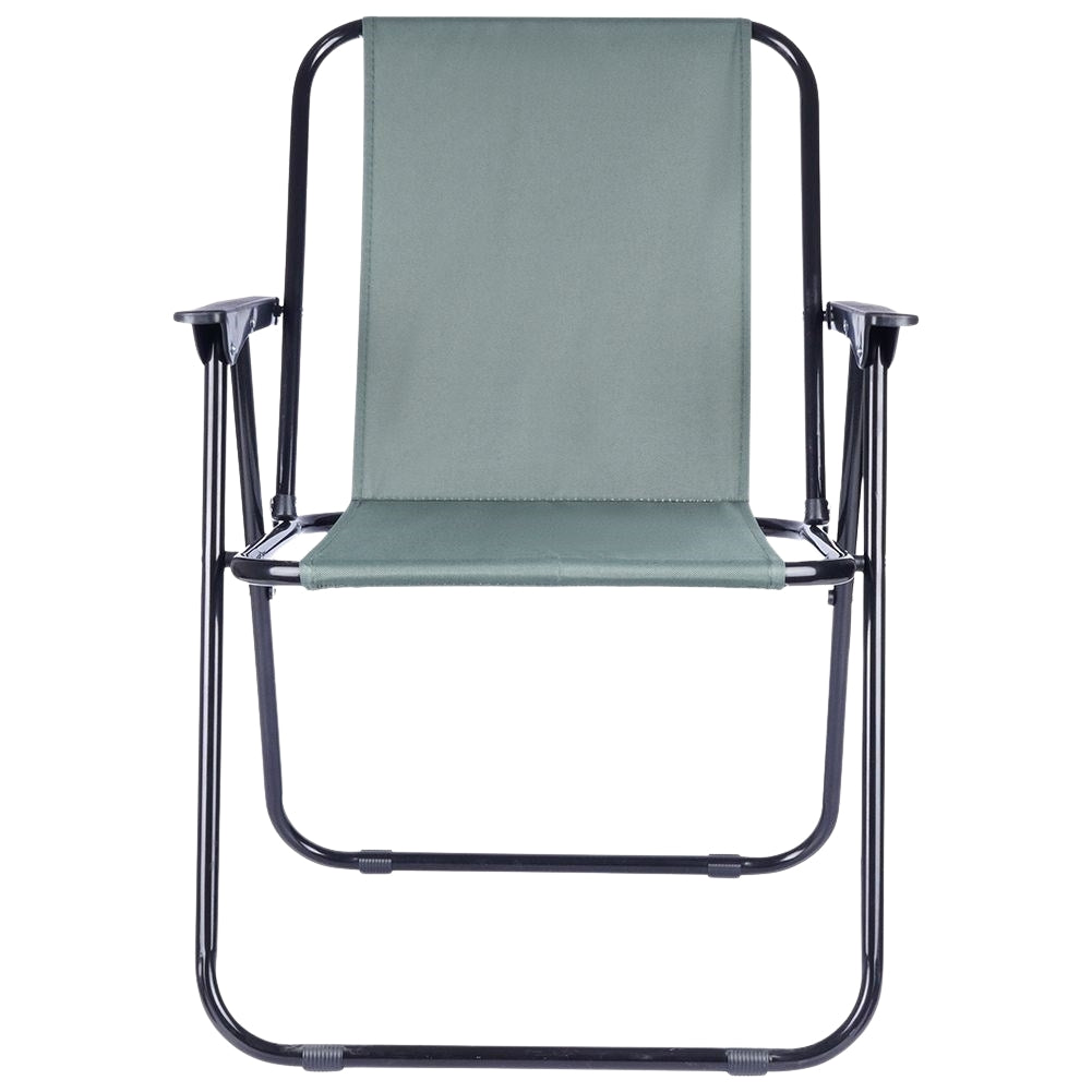 Folding camping chair for beach and fishing with armrests