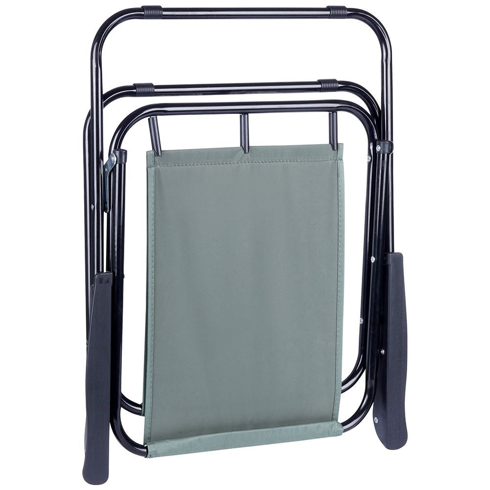 Folding camping chair for beach and fishing with armrests