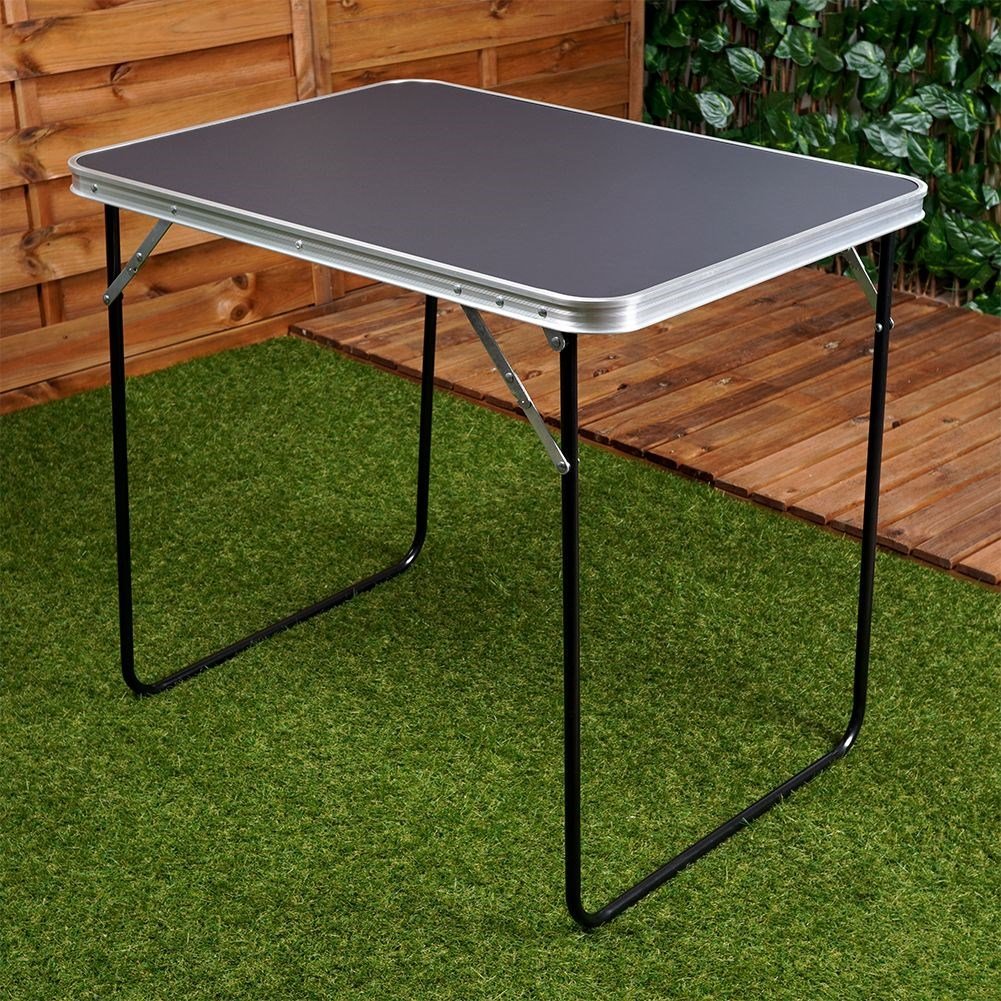 Folding camping table for travel and gardening