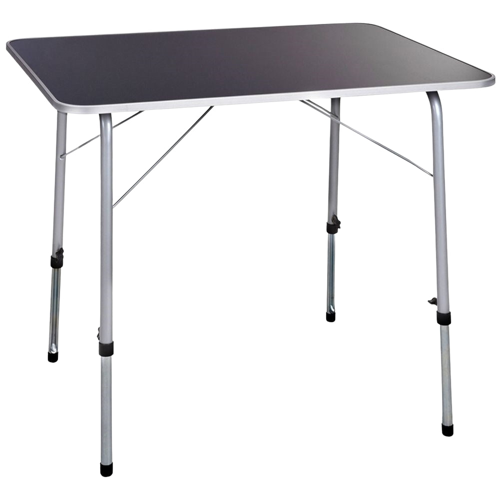 Folding camping table for travel, weatherproof, metal legs