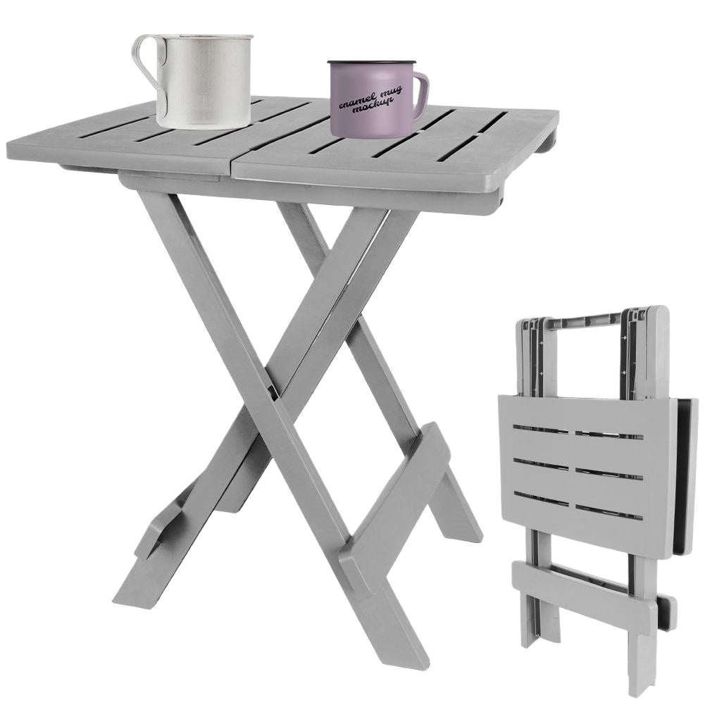 Folding camping table - weatherproof and space-saving