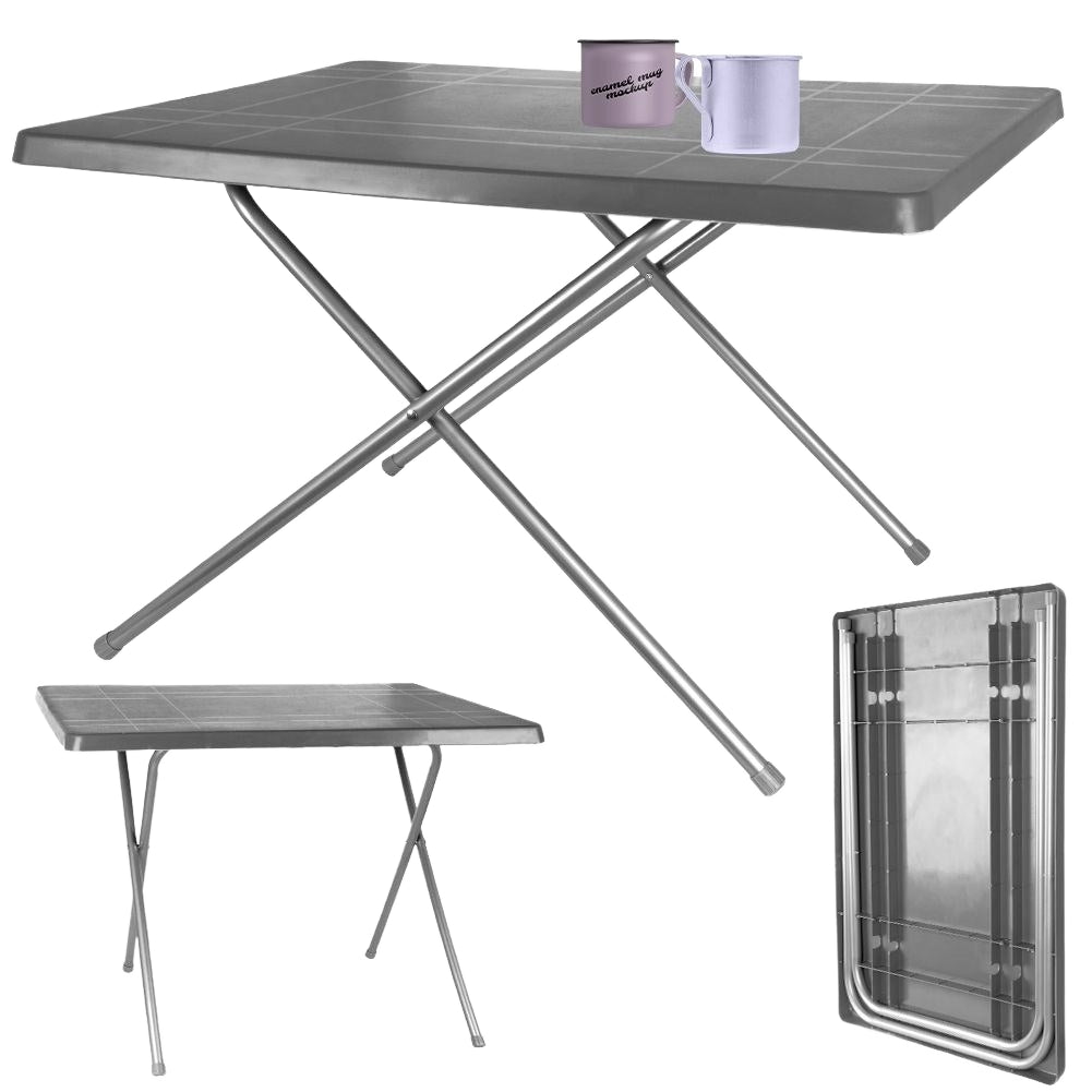 Folding camping table: weatherproof and space-saving