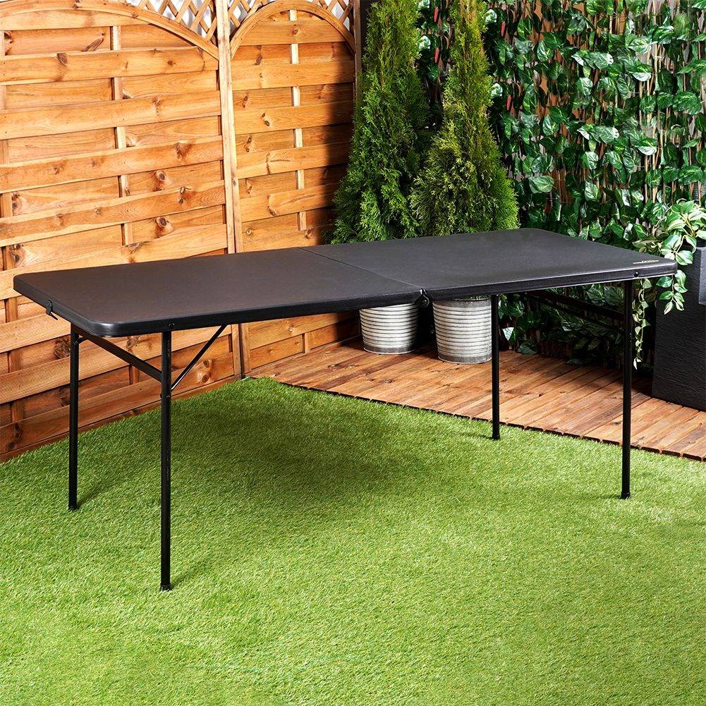 Folding camping table - weatherproof and stable
