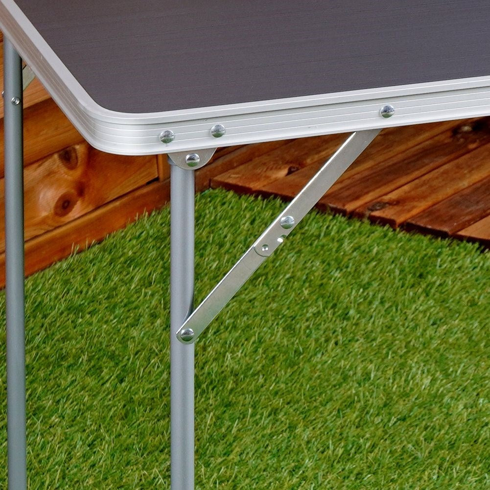 Folding camping table - weatherproof & space saving