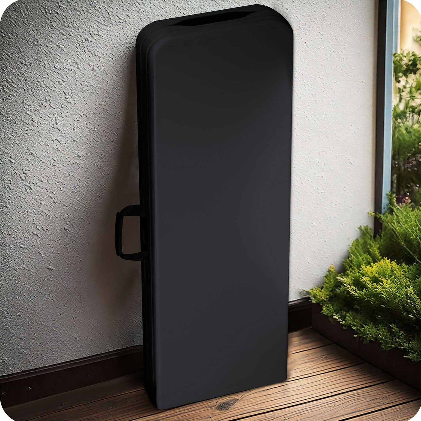 Folding catering garden bench 180 cm Plonos black
