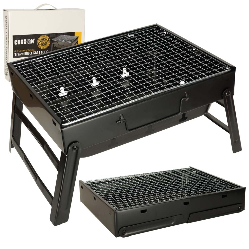 Folding charcoal grill in case GM11000