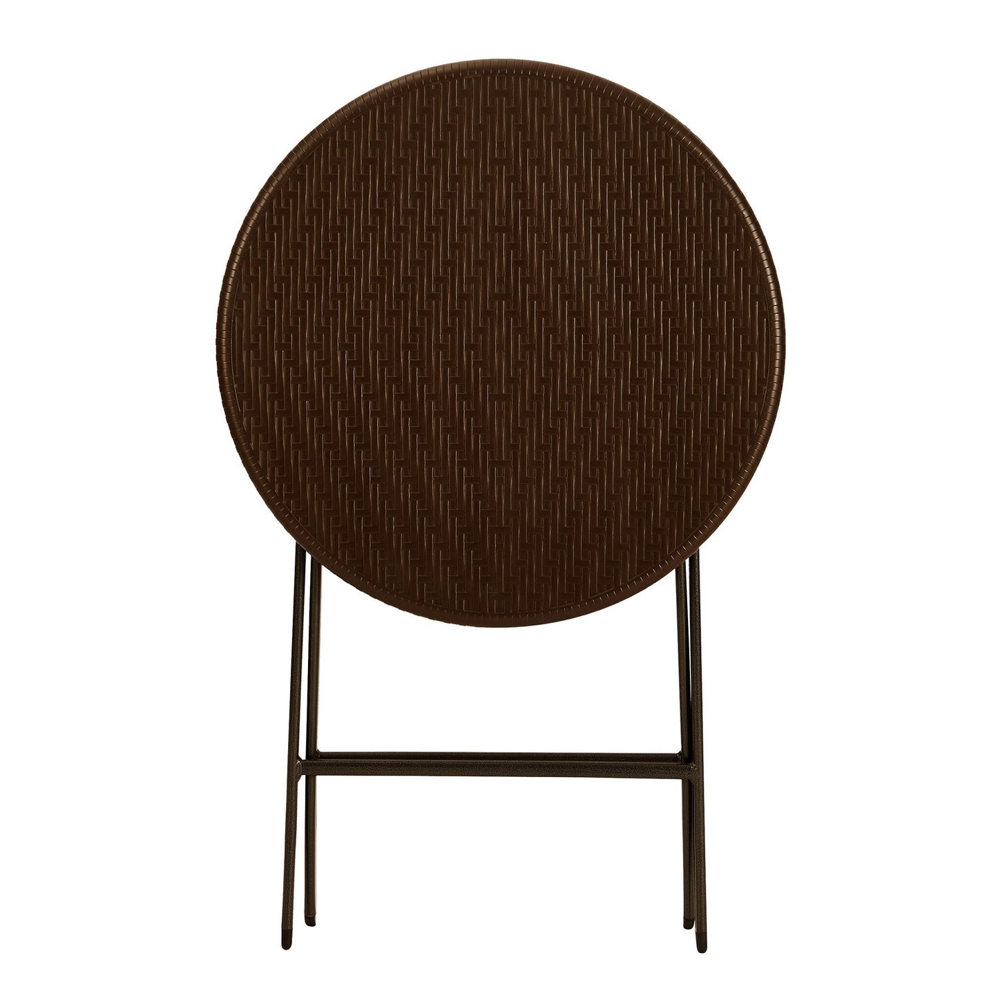 Folding coffee table, rattan garden table, 60 cm